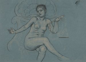 Study for central figure in Corrupt legislation
