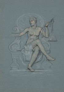 Study for figure in Corrupt legislation