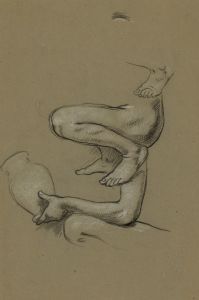 Study for figure of Arts in the mural Peace and prosperity, no. 1