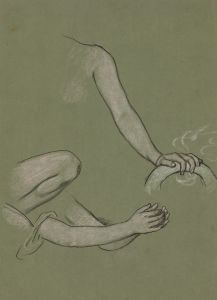 Study of the arms and hands of Peace in Peace and prosperity