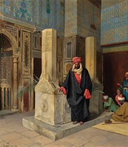 Praying In The Blue Mosque, Cairo