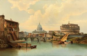 Rome, View Of Castel Sant’angelo
