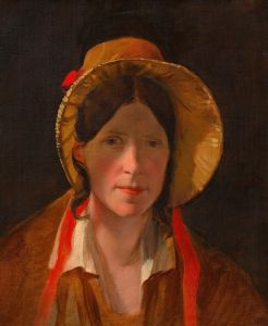Antonie Amerling mit Florentinerhut