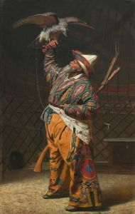 A Rich Kirghiz Huntsman with a Falcon