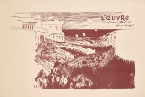 Affiche pour la pièce Hérakléa de Auguste Villeroy au Théâtre de l’Œuvre dans la revue ‘Revue encyclopédique Larousse’