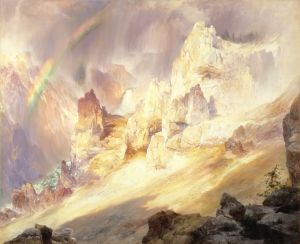 Rainbow Over The Grand Canyon Of The Yellowstone