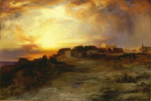 Pueblo at Sunset