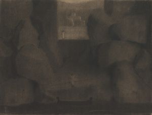 Arrival in a Dark Landscape