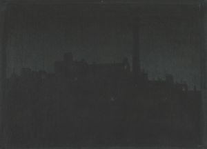Industrial Buildings At Night