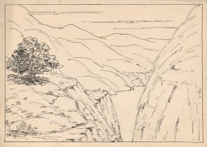 A River Landscape with Steep Cliffs