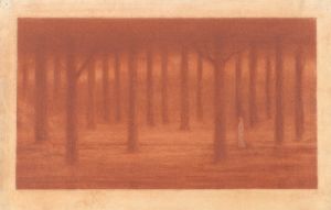 Lone Figure in a Forest