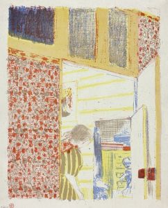 Interior with Pink Wallpaper III