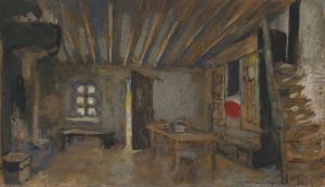 Intérieur D’auberge, Maquette De Décor Pour ‘la Lépreuse’