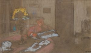Madame Vuillard Lisant Le Journal