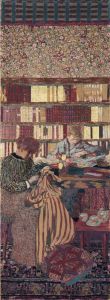 Personnages dans un intérieur. Le travail