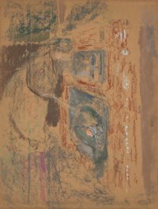 Madame Vuillard devant la cheminée