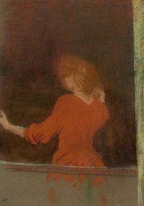 Femme en rouge