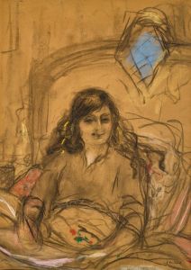 Etude pour Le portrait de la Comtesse Anna de Noailles