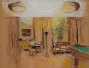 Lucy Hessel and Lulu in the Large Drawing-Room at Les Clayes