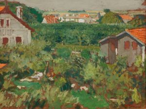 Maisonnettes dans un enclos