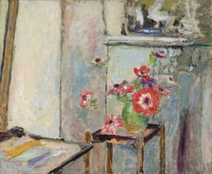 Les Anémones sur une petite table