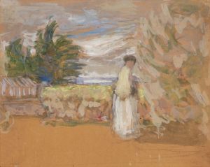 Femme au jardin