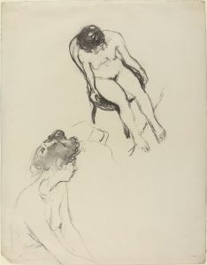 Two Nude Figure Studies