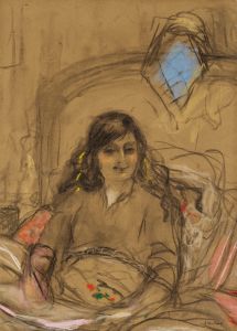 Etude pour Le portrait de la Comtesse Anna de Noailles