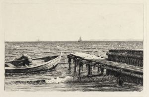 The boat at the bridge