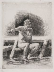 The bathing man