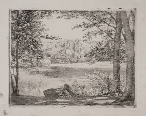 A forest lake near Hellebæk