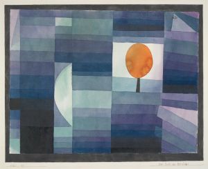 The Harbinger of Autumn [green and violet gradation with orange accent]