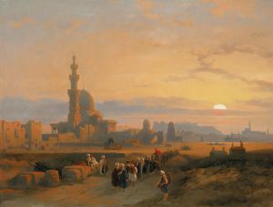 Procession before the tombs of the Caliphs, Grand Cairo