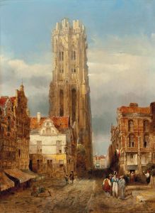 Tower of the church of St Rombouts, Mechelen