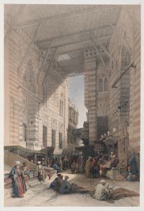Bazaar of the silk mercers, Cairo.