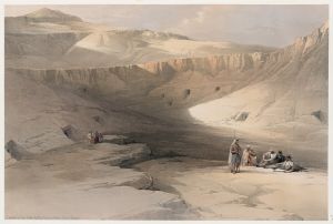 Entrance to the tombs of the kings of Thebes. Bab-el-Malouk [Bîbân al-Mulûk].