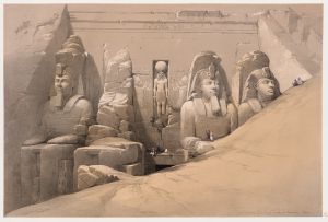 Front elevation of the Great Temple of Aboosimble [sic]. Nubia.