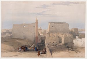 Grand entrance to the Temple of Luxor.