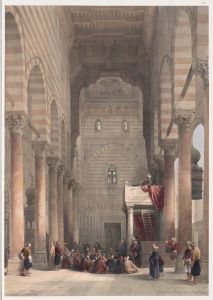 Interior of the mosque of the Metwalys [Metwalis].