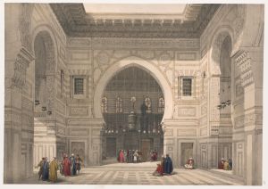 Interior of the mosque of the Sultan El Ghoree [Masjid al-Ghuri].