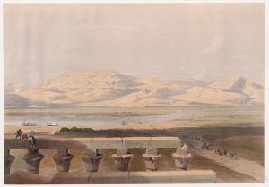 Libyan chain of mountains, from the Temple of Luxor.