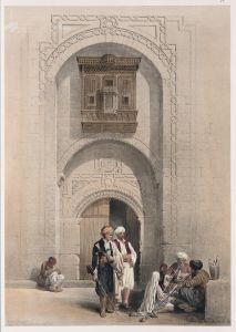 Modern mansion, showing the arabesque architecture of Cairo.