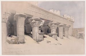 Portico of the Temple of Edfou [Idfû], Upper Egypt. Nov. 23rd, 1838.