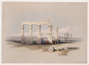 Remains of the Temple of Medamout, at Thebes.