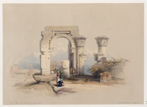 Ruins. Temple on the Island of Biggeh [Bîga, Bîjah], Nubia.