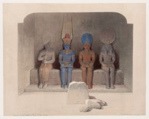 Sanctuary of the Temple of Aboo-Simbel, Nubia.
