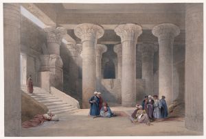 Temple at Esneh [Isnâ]. Nov. 25th, 1838.