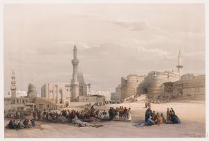 The entrance to the Citadel of Cairo.