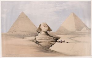 The Great Sphinx, Pyramids of Gizeh [Giza]. July 17th, 1839.