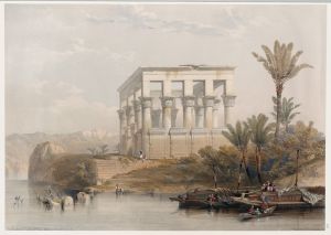 The hypæthral temple at Philæ called the Bed of Pharaoh.
